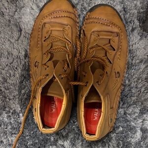 Walcon Men's Brown Leather Loafers